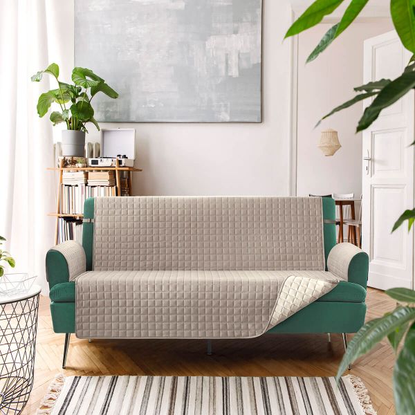 La Biancheria Di Casa Digy Copridivano Antiscivolo Idrorepellente – 2 Posti Maxi, Microfibra Morbida, Design Love Home
